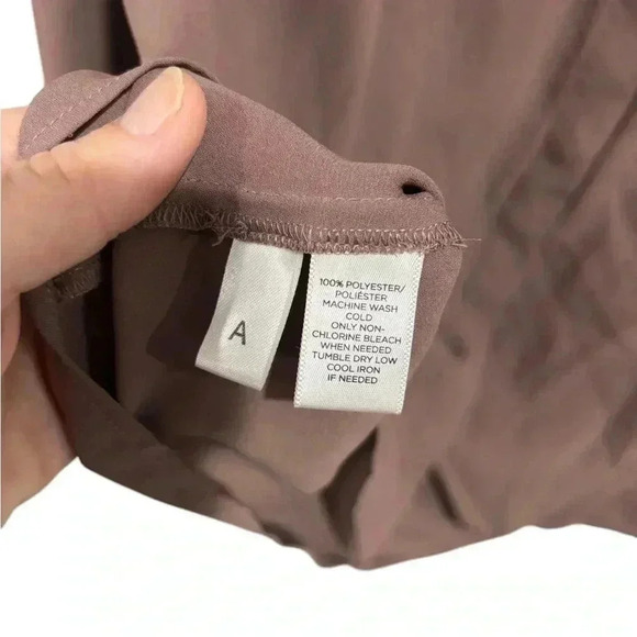Loft Mauve Purple XS Long Sleeve Blouse Workwear Office Professional Teacher - Picture 7 of 7